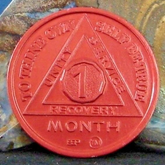 Alcoholics Anonymous Aa 1 Month 30 Days Aluminum Medallion Chip Token Coin Sober